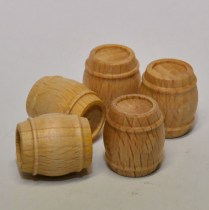 Model boat fittings boxwood barrels 32364